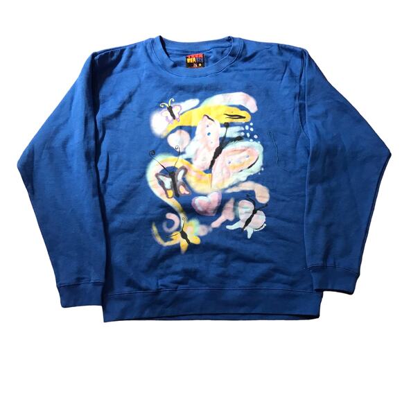 Watercolor butterfly crewneck sweatshirt size Large - Picture 1 of 4